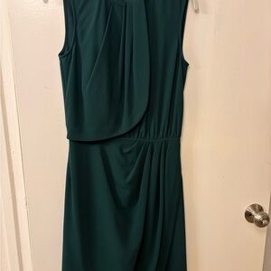 L'AGENCE Emerald Green Sleeveless Cocktail Dress